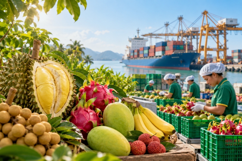 Rau quả trở thành ’đầu kéo’ mới của nông sản xuất khẩu